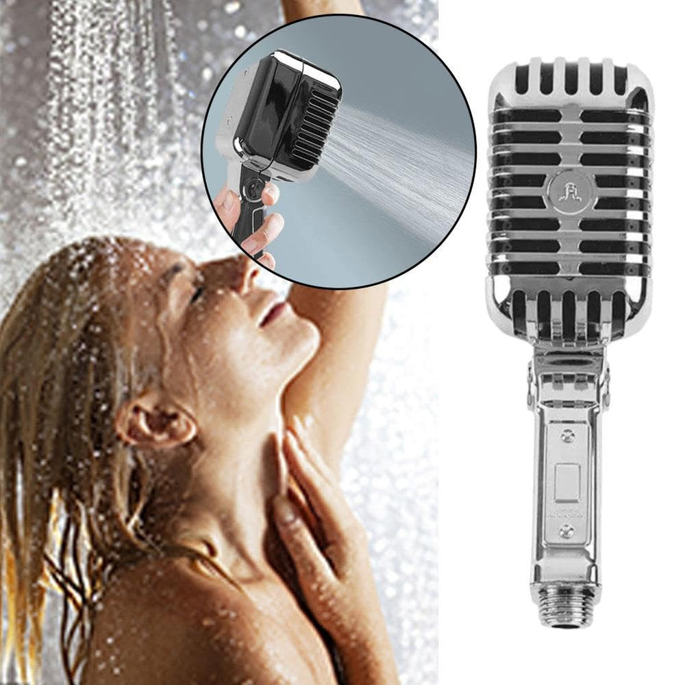 ShowrCove™ Microphone Shaped Shower Head
