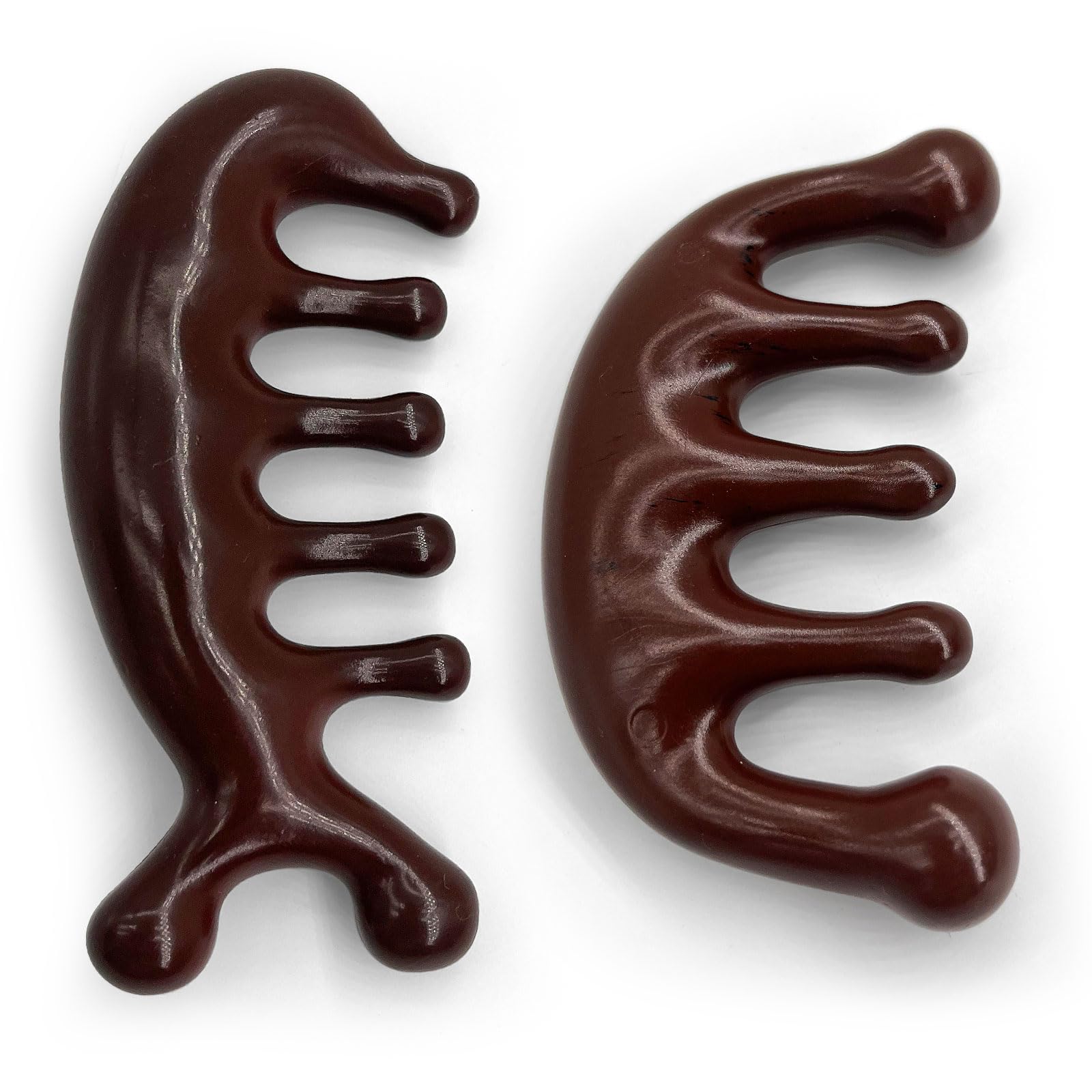 ShowrCove™ Wooden Scalp Massager Hair Comb (2 Pcs)