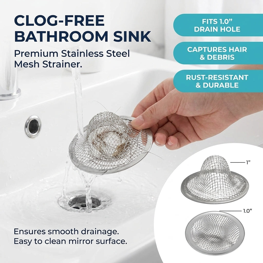 ShowrCove™ Sink Drain Strainer (2 Pcs)