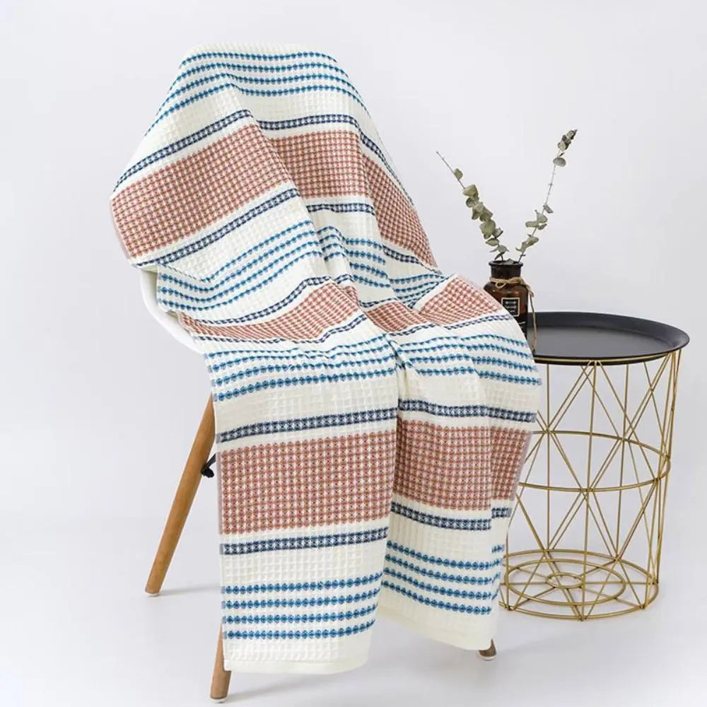 Goodinary® Cotton Honeycomb Waffle Soft Bath Towel (2 Pcs)