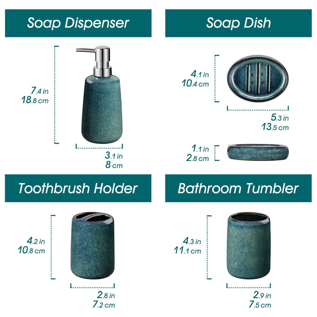 ShowrCove™ Ceramic Vanity Set