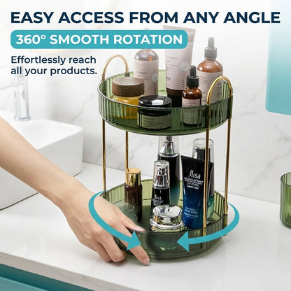 ShowrCove™ Rotating Makeup Organizer