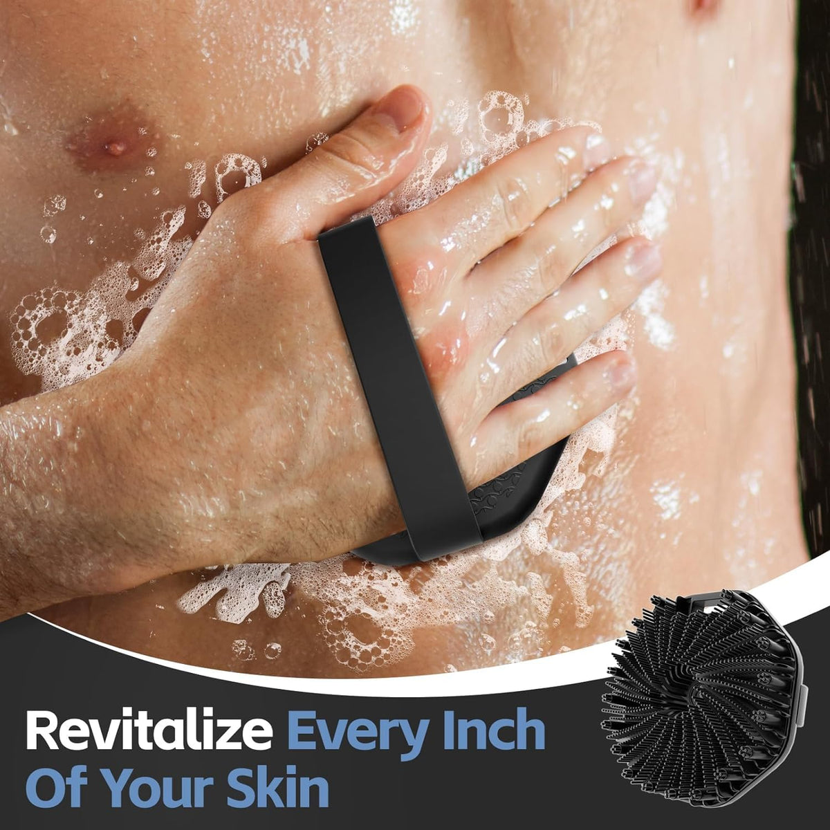 ShowrCove™ Silicone Bath Scrubber