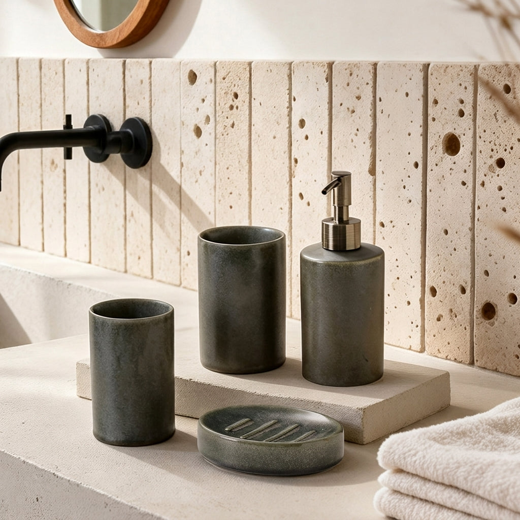 ShowrCove™ Ceramic Vanity Set