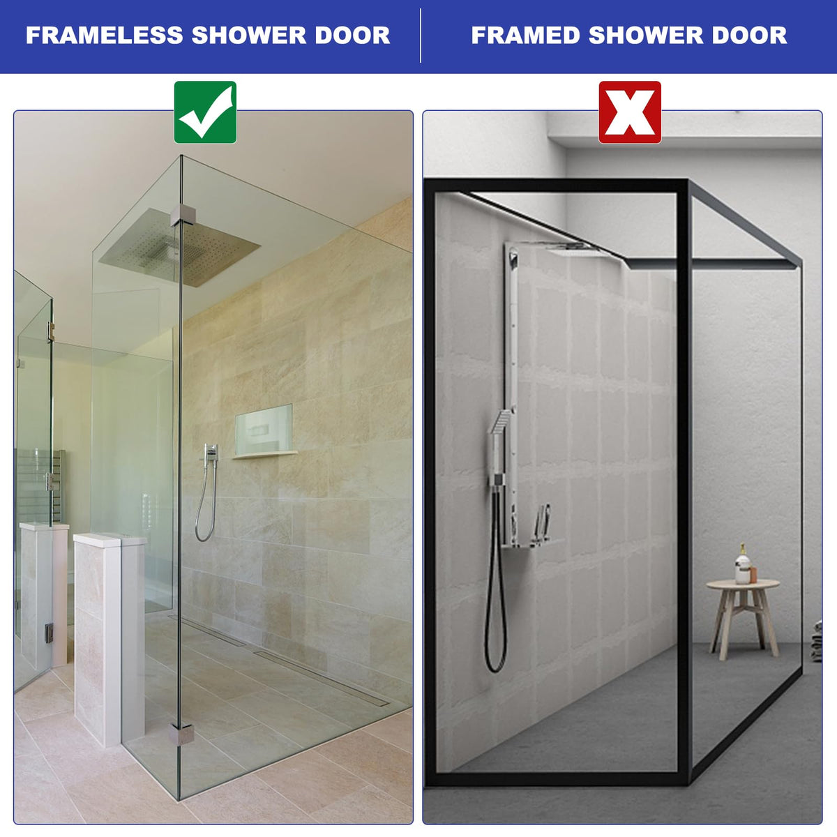 ShowrCove™ Shower Door Hooks (2 Pcs)