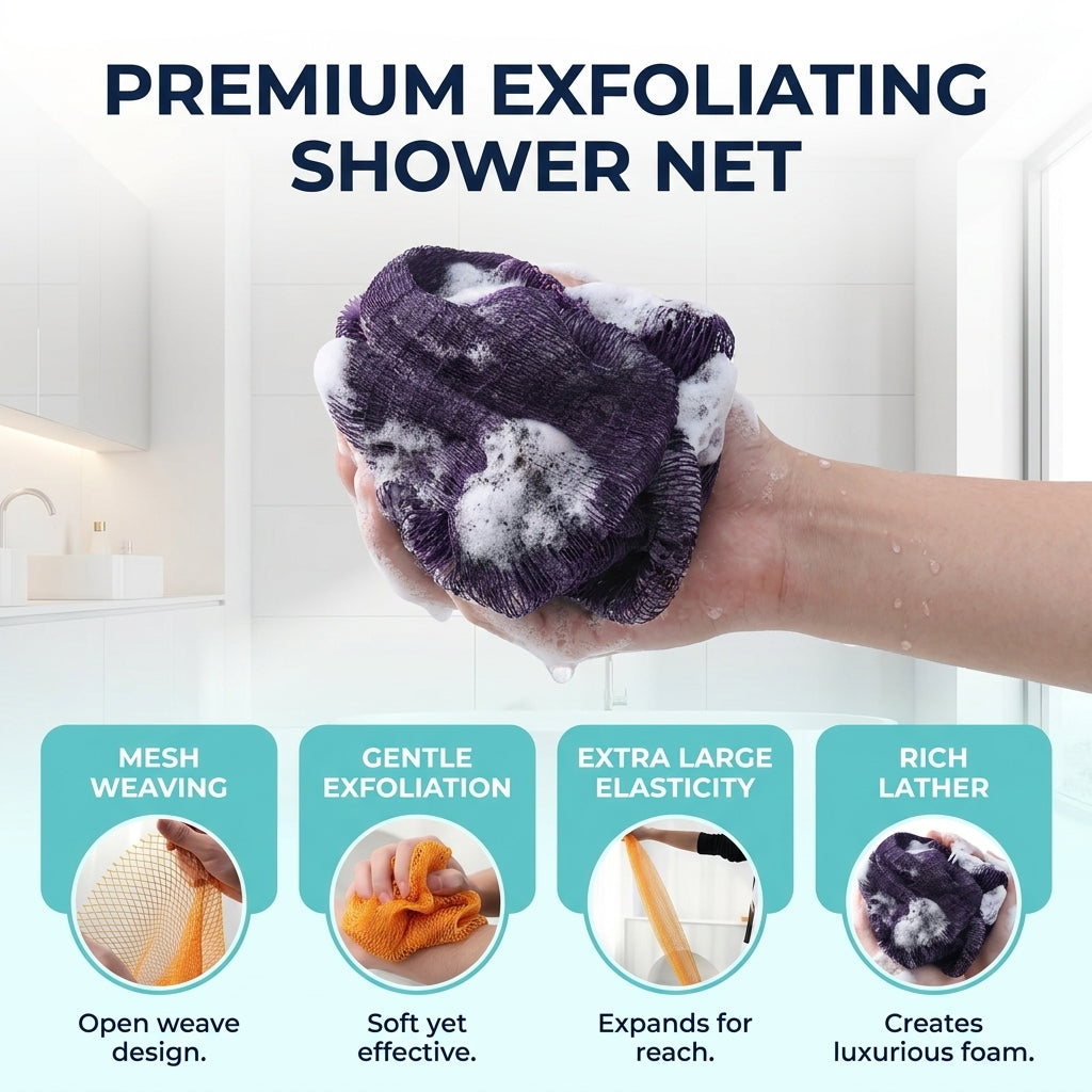 ShowrCove™ Long Shower Sponge