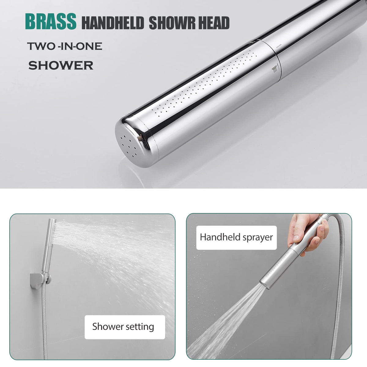 ShowrCove™ Brass Shower Sprayer Set