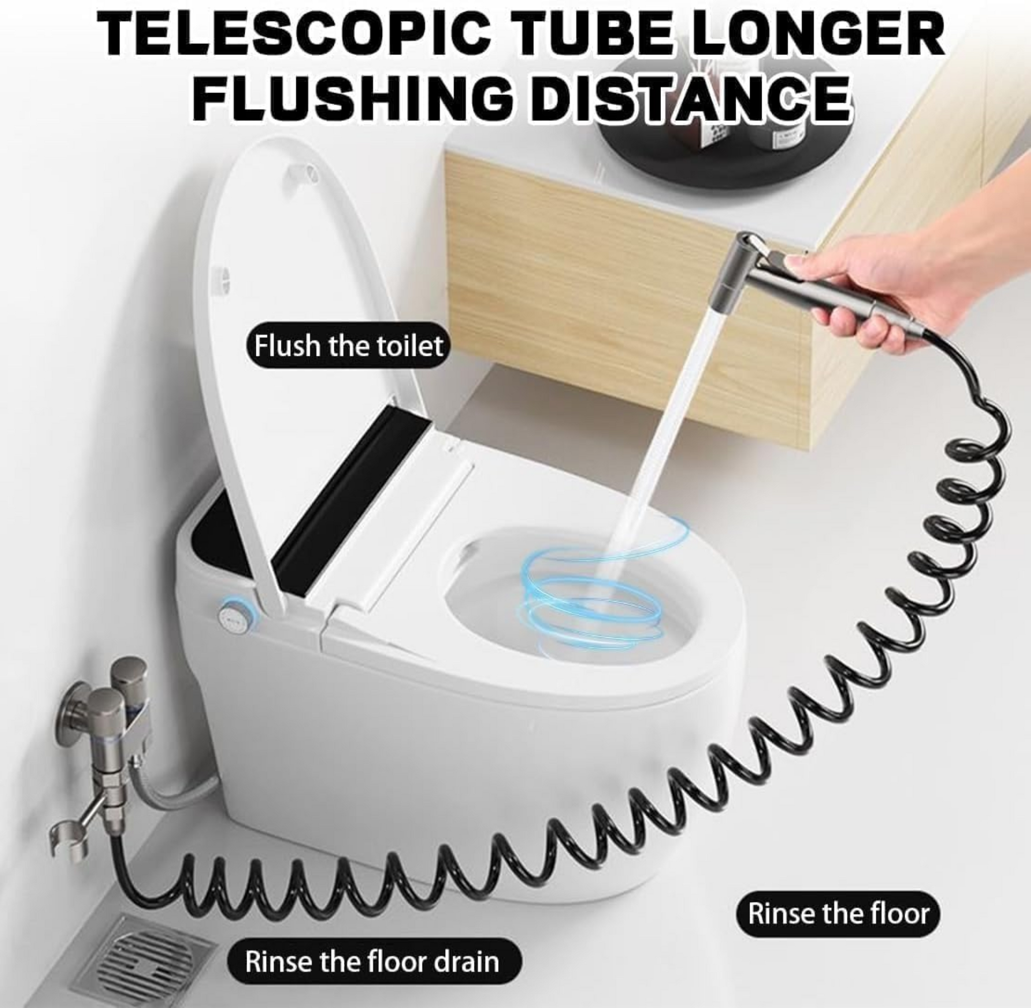 ShowrCove™ High Pressure Handheld Toilet Bidet Sprayer