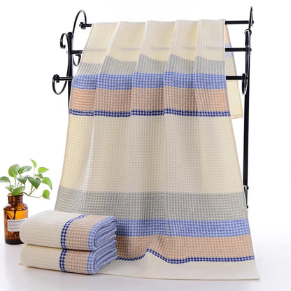 Goodinary® Cotton Honeycomb Waffle Soft Bath Towel (2 Pcs)