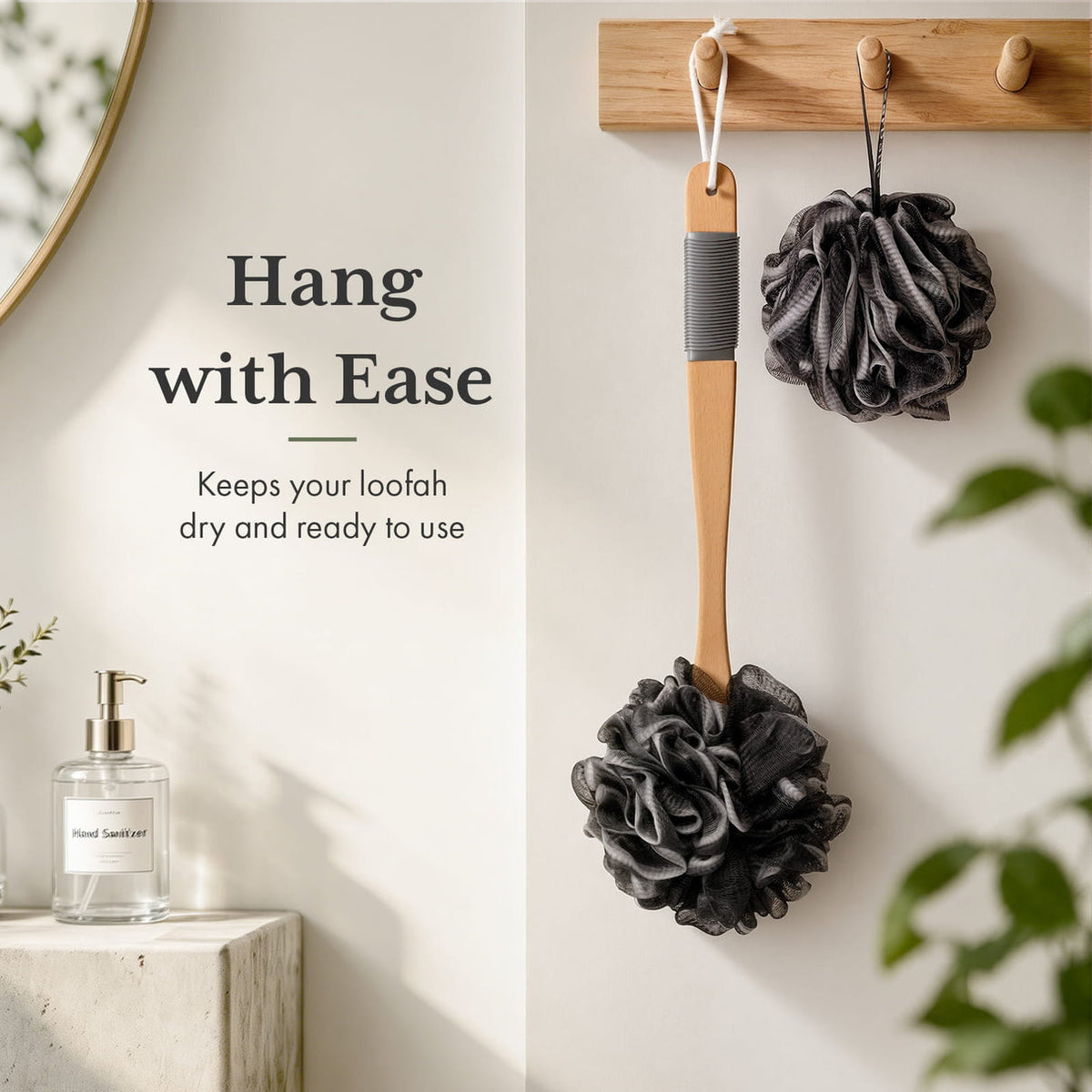 ShowrCove™ Long Handle Loofah Brush