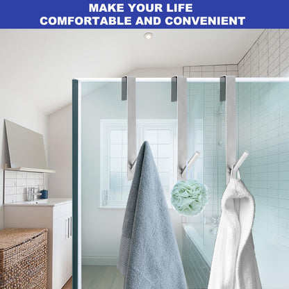 ShowrCove™ Shower Door Hooks (2 Pcs)