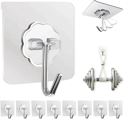 Goodinary® Adhesive Wall Hooks (10 Pcs) - Goodinary