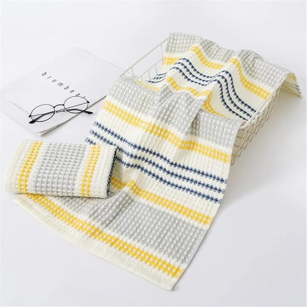 Goodinary® Cotton Honeycomb Waffle Soft Bath Towel (2 Pcs)