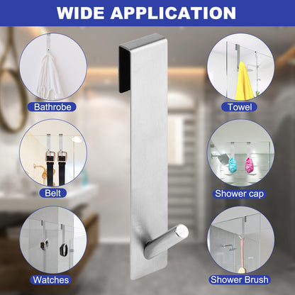 ShowrCove™ Shower Door Hooks (2 Pcs)