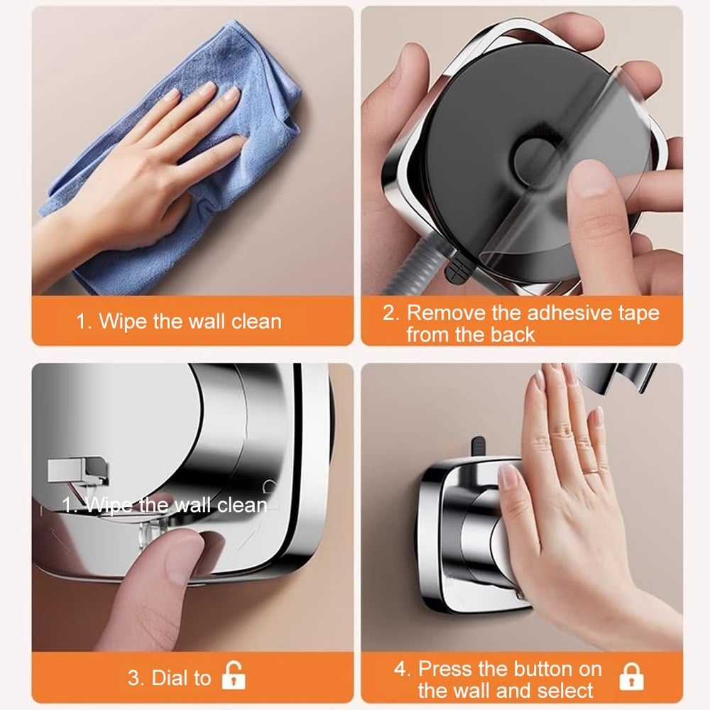 ShowrCove™ No Drill Adjustable Shower Head Holder
