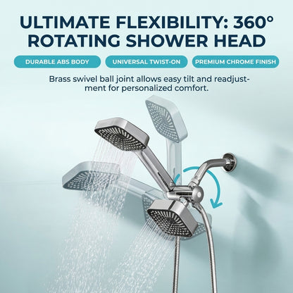 ShowrCove™ Dual Shower Head Set