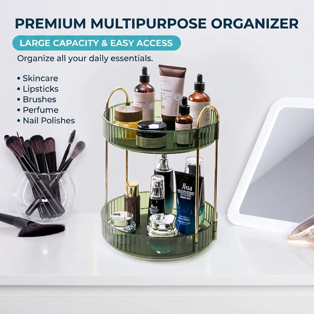 ShowrCove™ Rotating Makeup Organizer