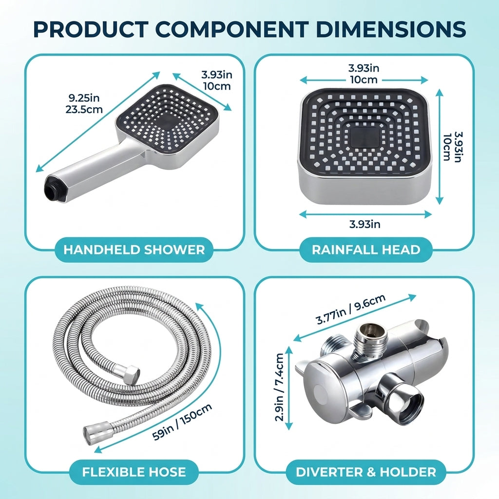 ShowrCove™ Dual Shower Head Set