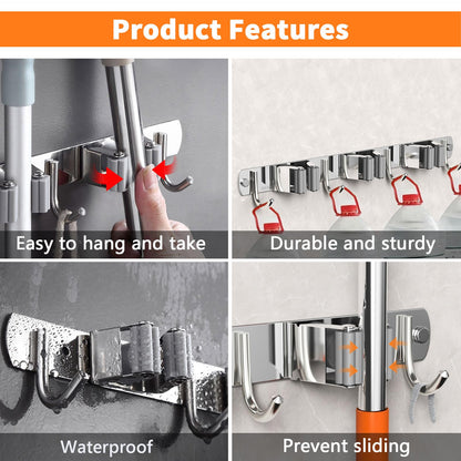 ShowrCove™ Broom Holder Rack