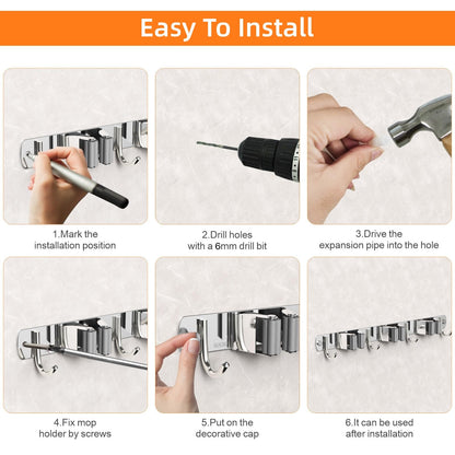ShowrCove™ Broom Holder Rack