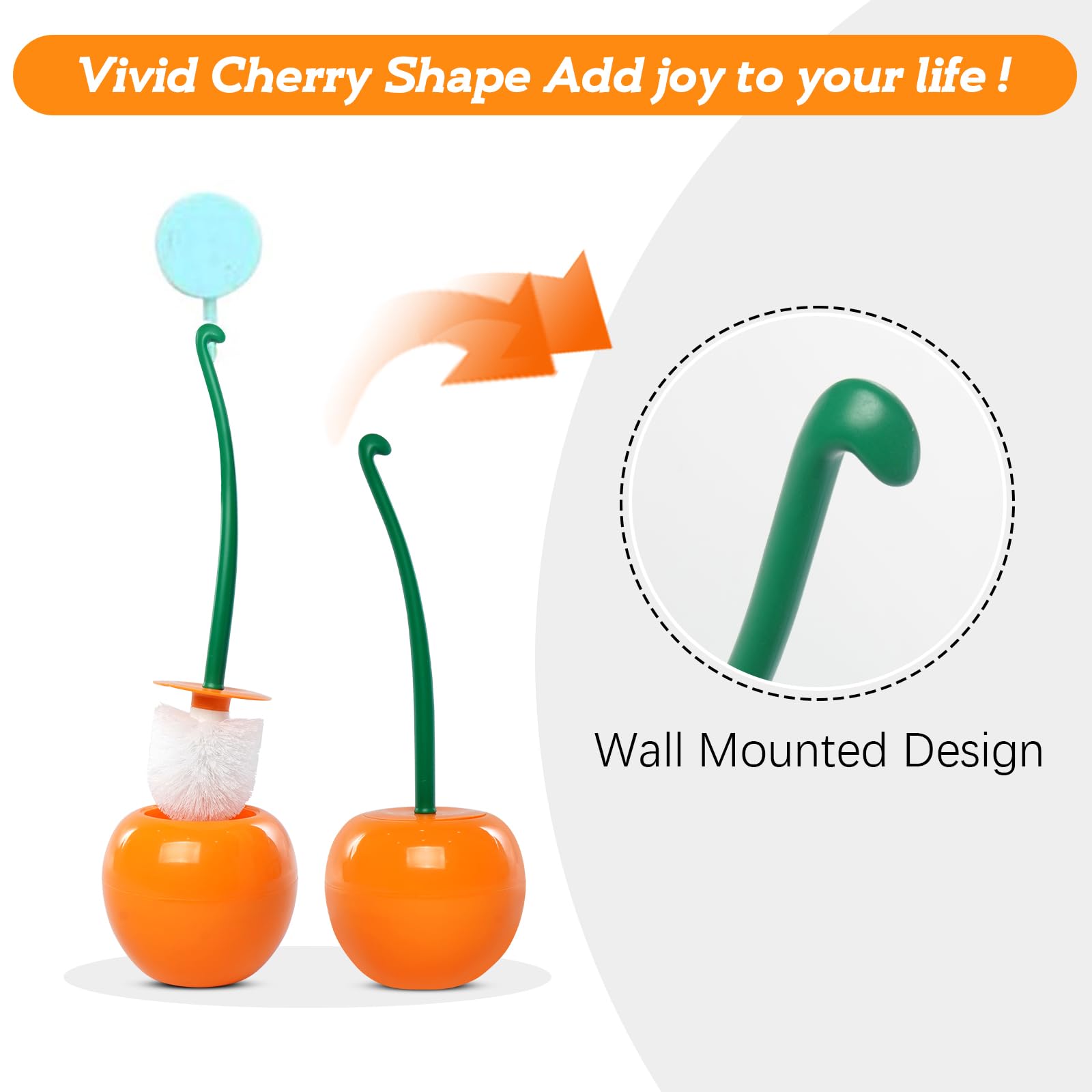 ShowrCove™ Cherry Toilet Brush Set