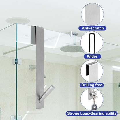 ShowrCove™ Shower Door Hooks (2 Pcs)