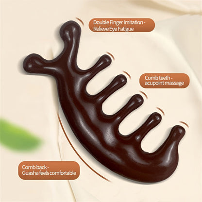 ShowrCove™ Wooden Scalp Massager Hair Comb (2 Pcs)