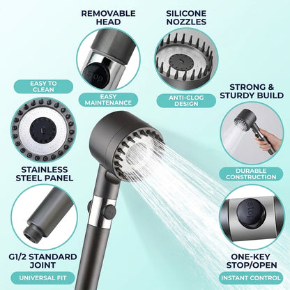 ShowrCove™ Filtered Handheld Shower Head