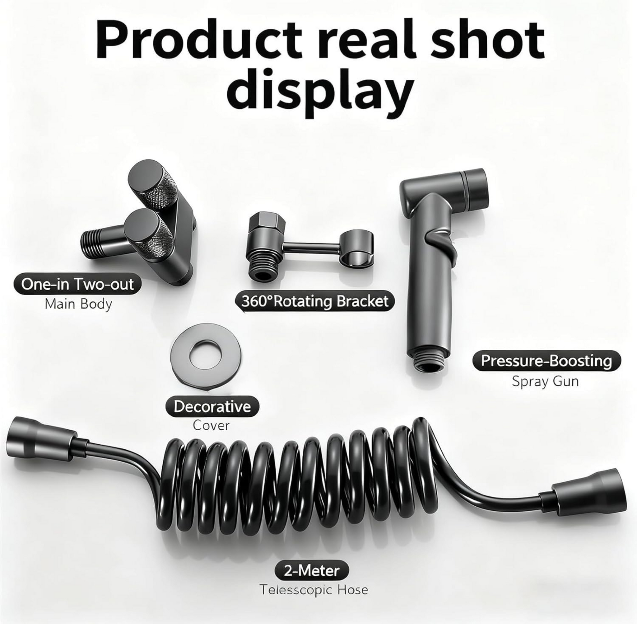 ShowrCove™ High Pressure Handheld Toilet Bidet Sprayer