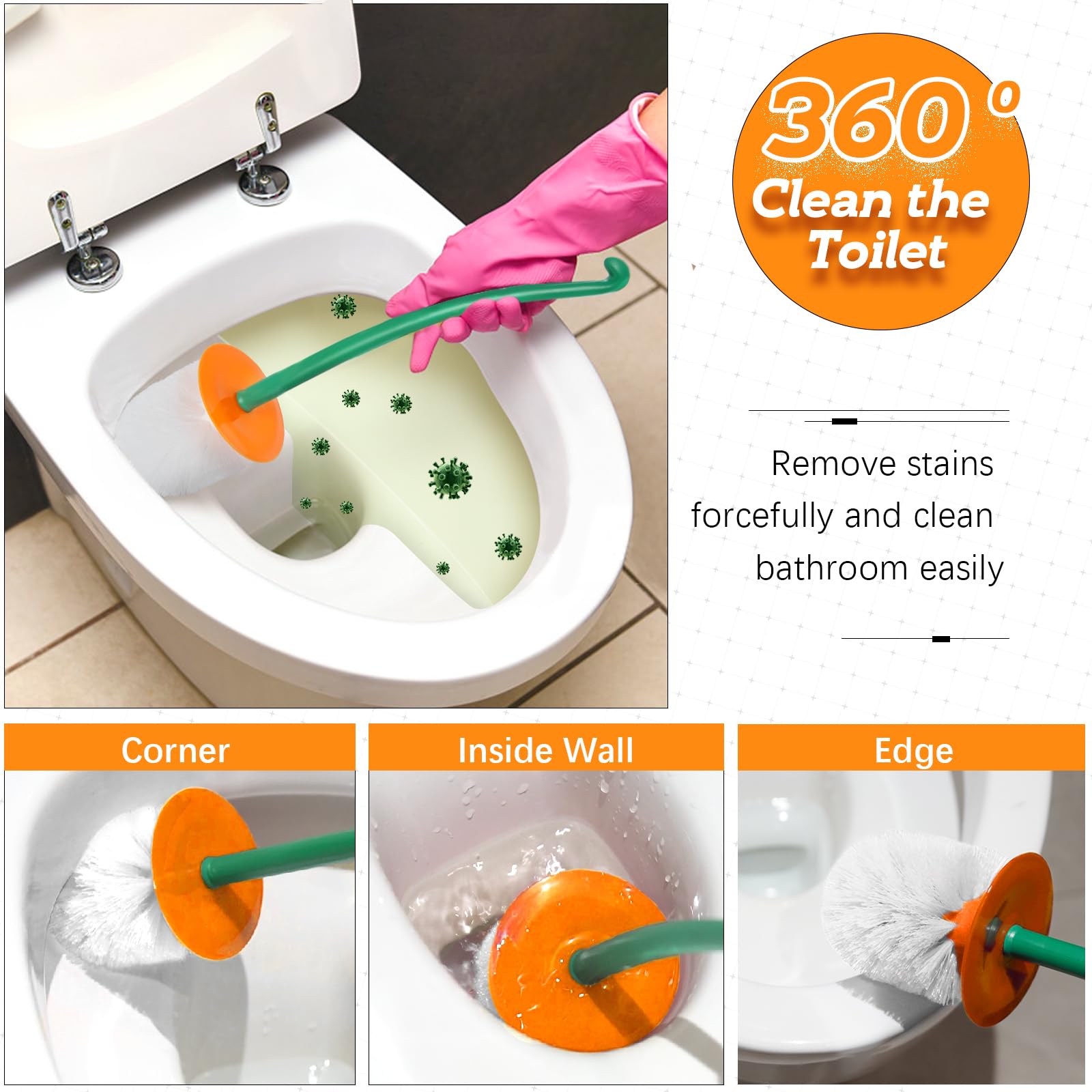 ShowrCove™ Cherry Toilet Brush Set