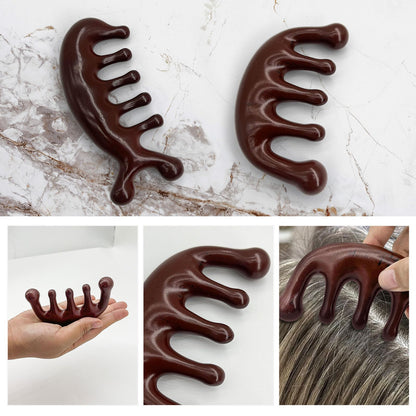 ShowrCove™ Wooden Scalp Massager Hair Comb (2 Pcs)